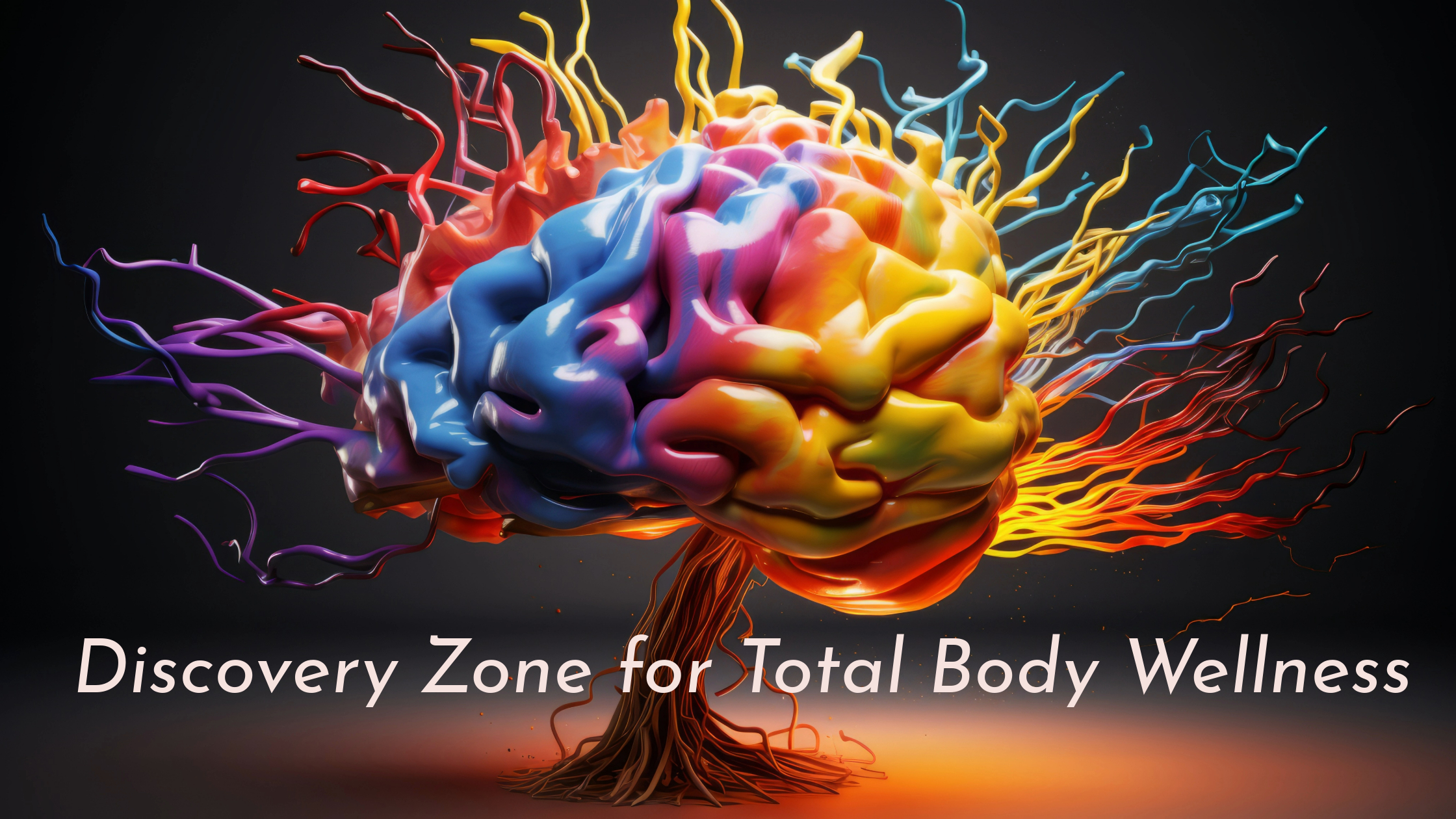 Colorful brain, image discovery zone for total body